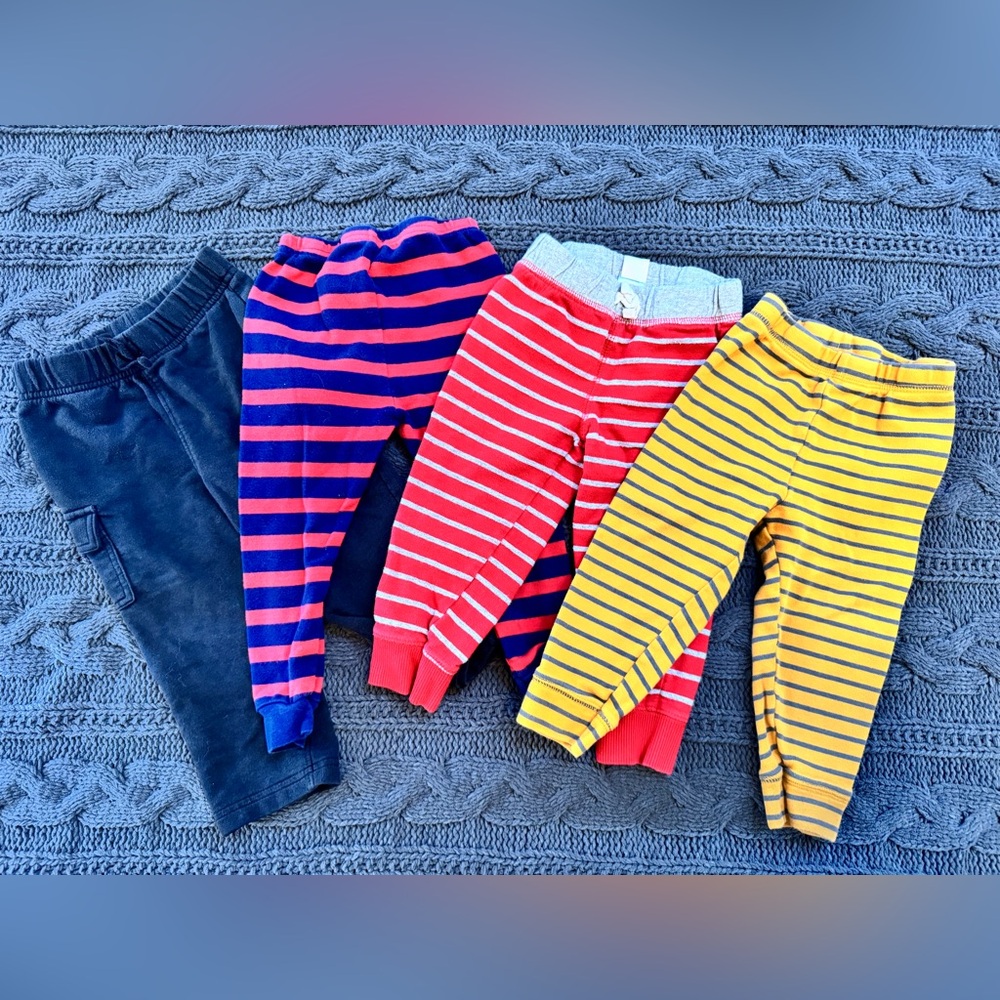 Boys 18M Pants Bundle - Blue, Red, Yellow, Black (4 Carters & 1 Jumping Beans)